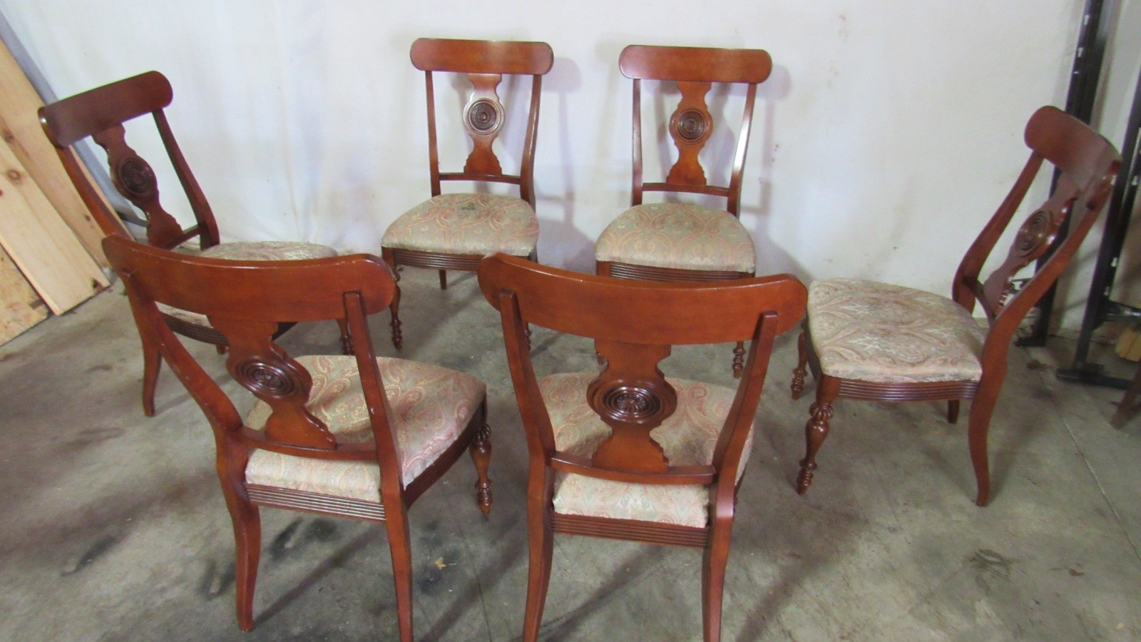 Ethan Allen British Classic Cherry Dining Room Chairs Set