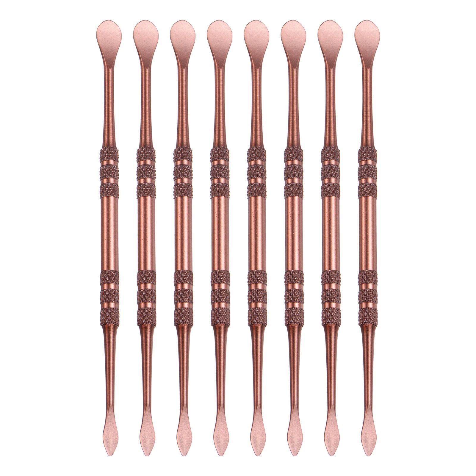 8 Pcs Wax Carving Tools 4.8" Double-Ended for Handmade Art Works, Rose Gold