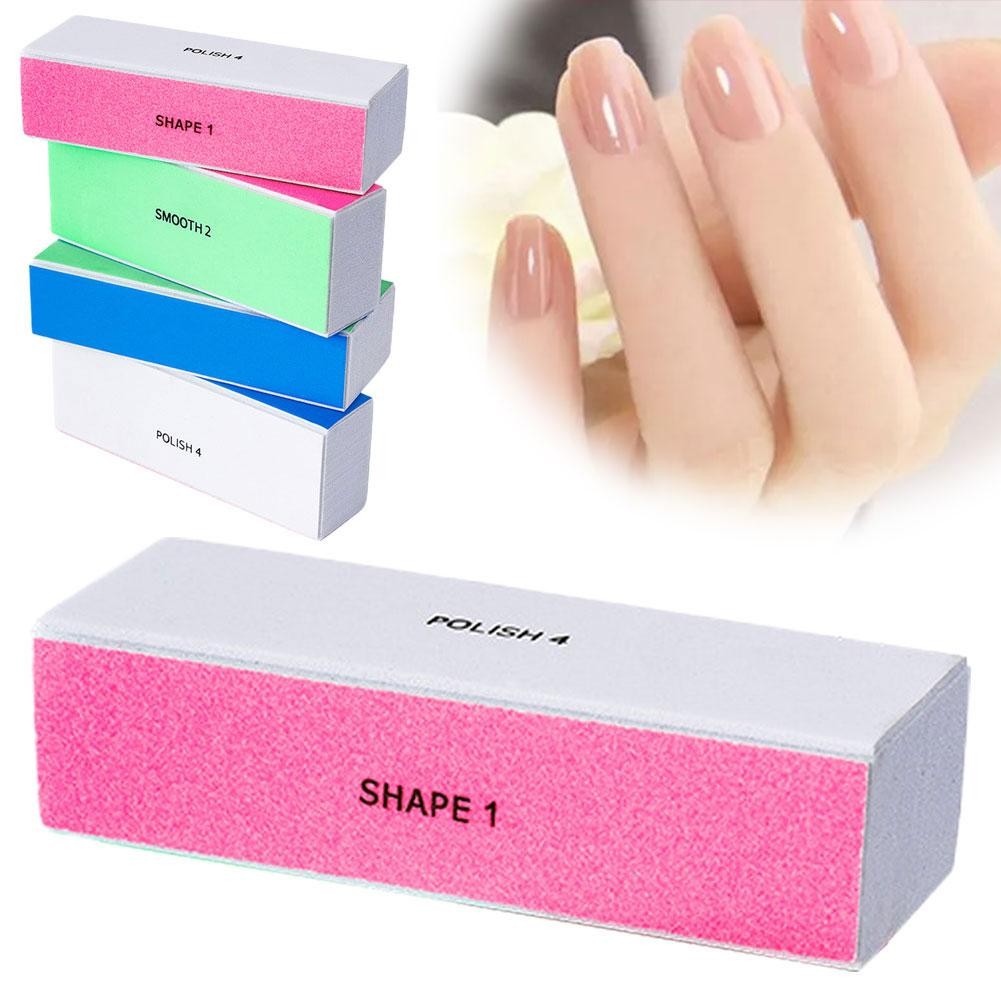 4 in 1 Nail Buffer Block Fine Grit Smooth Polish Shine Nail Ridges F|U.S I8W3