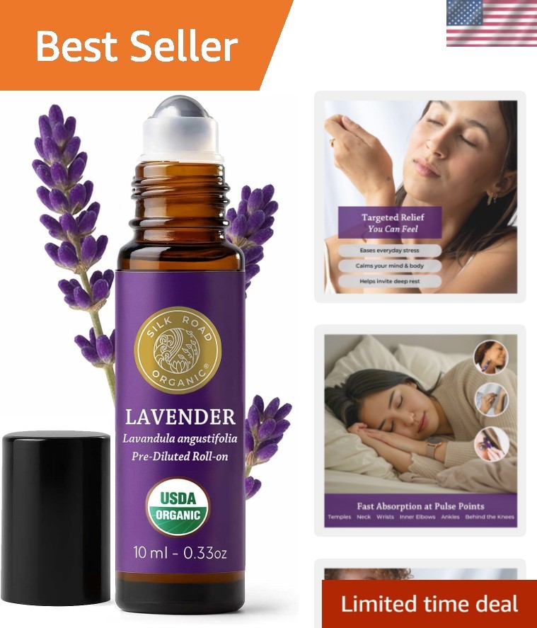 Lavender Essential Oil Roll On for Stress Relief, Sleep, Calm & Relaxation | ...