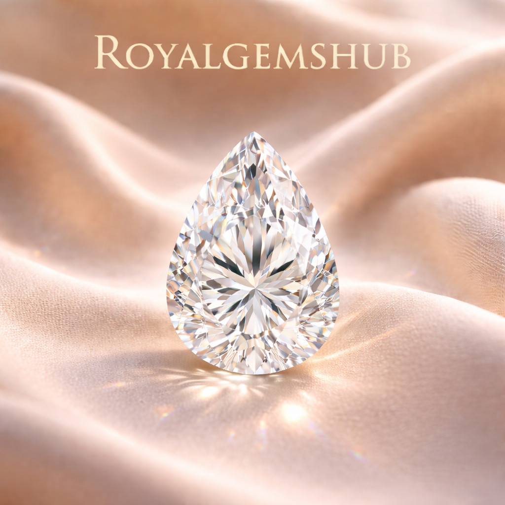 3 Ct White Diamond Pear Shape Lab Grown Loose Gemstone VVS1 Brilliant 💎