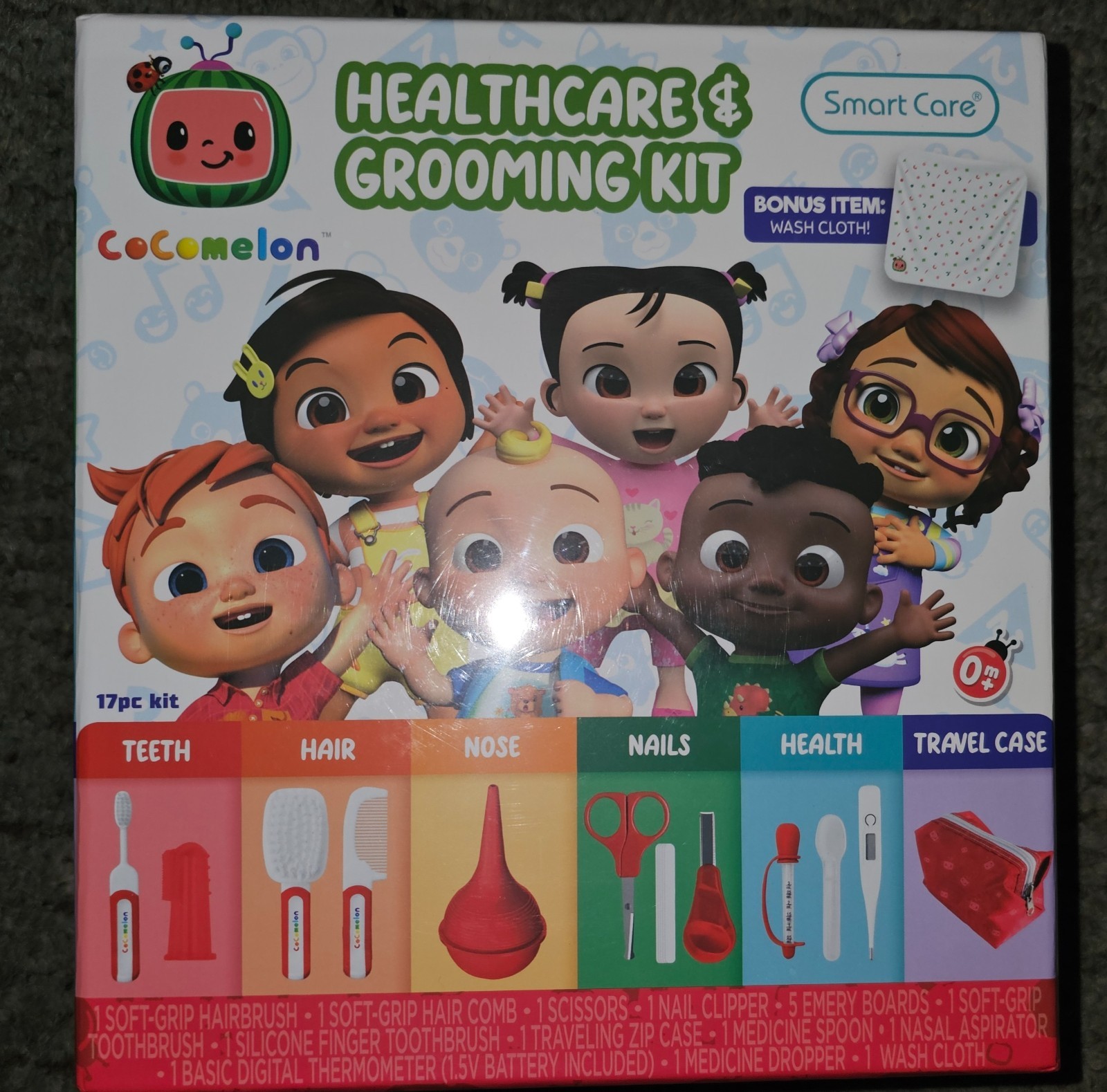 Cocomelon Healthcare & Grooming Kit for Baby Essentials Kit, Newborn Essentials