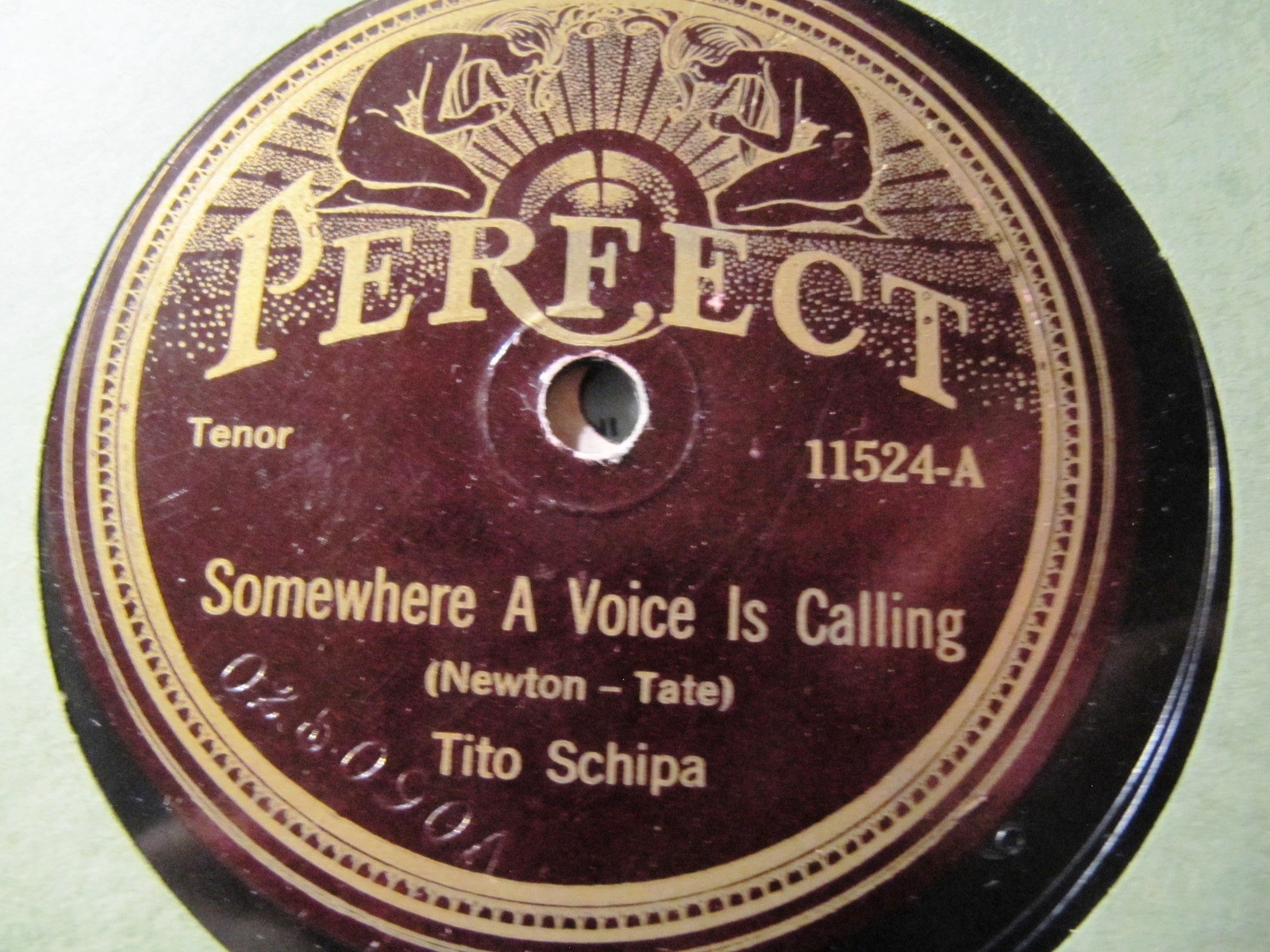 1920 PATHE TITO SCHIPA Don Pasquale Cerchero SOMEWHERE VOICE IS CALLING PERFECT