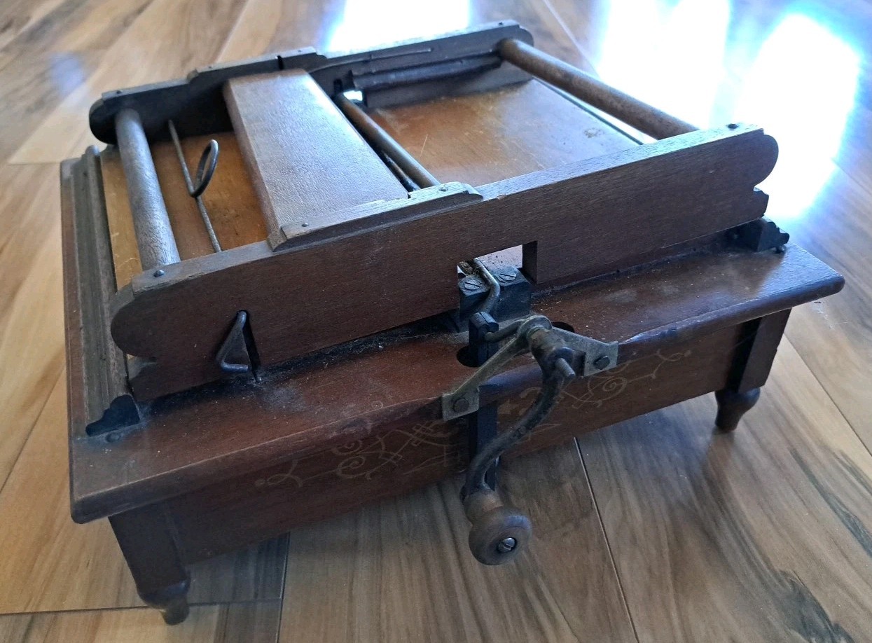 Antique 1880's I.F. Sermershein Wooden  Musical Instrument Jasper Indiana USA