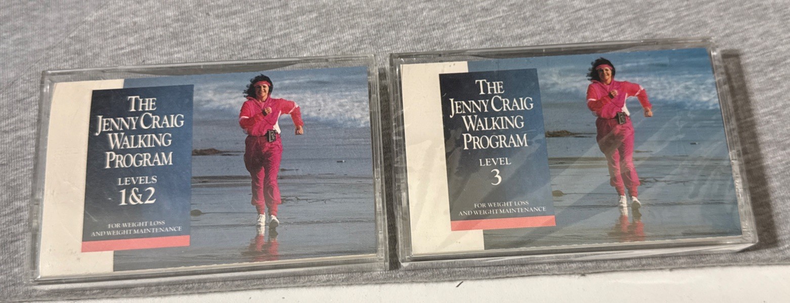 Jenny Craig Cassette Tapes Weight Loss Management Walking Program Level 1 2 3