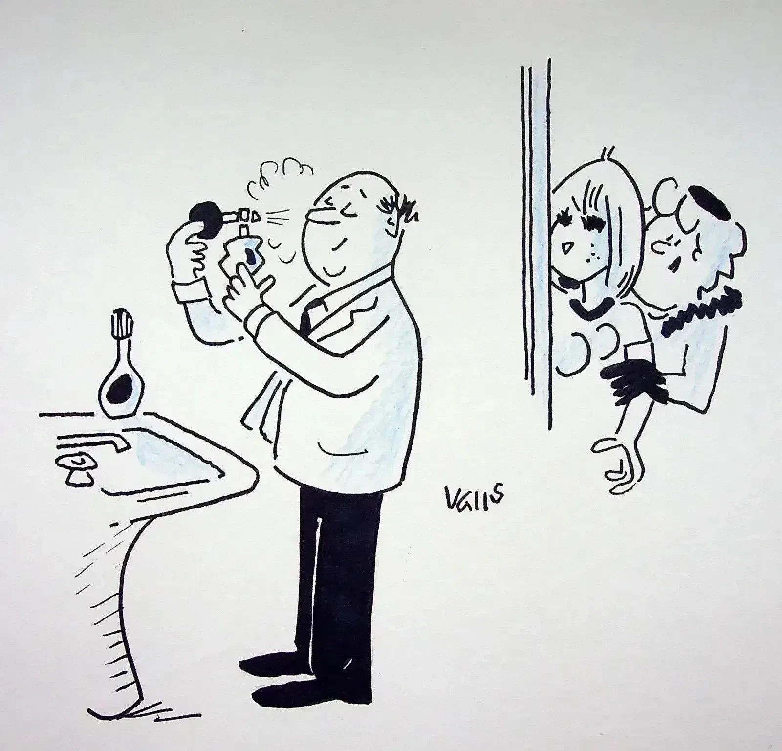 [HUMOUR - PRESSE] Guy VALLS : Envie de Sortie, DESSIN Original signé