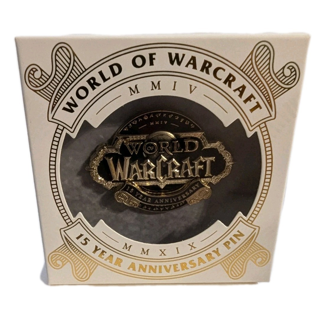 World of Warcraft 15th Anniversary Collectors Pin Blizzcon/SDCC 2018 Exclusive