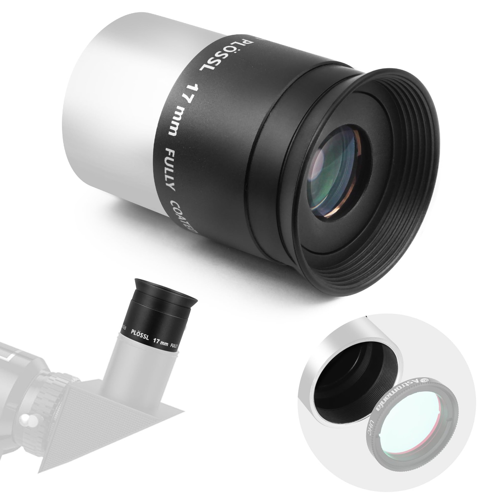 Eyepiece 17mm for Telescope - 1.25 Inch Plossl Telescope Eyepiece Fully Multi...