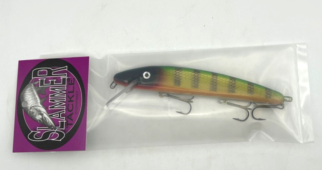 Slammer Tackle 7" Musky Crankbait Perch Pattern New Muskie Fishing Lure