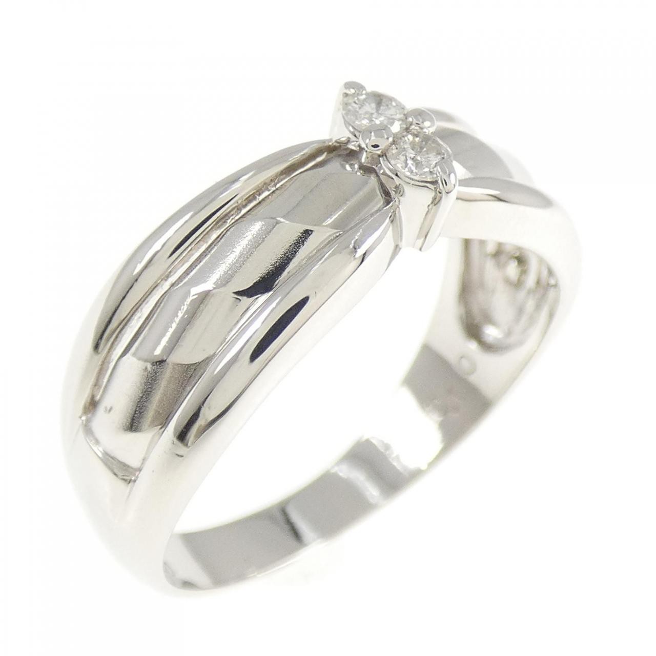 Authentic PT900 Diamond Ring 0.10CT #260-007-827-7335