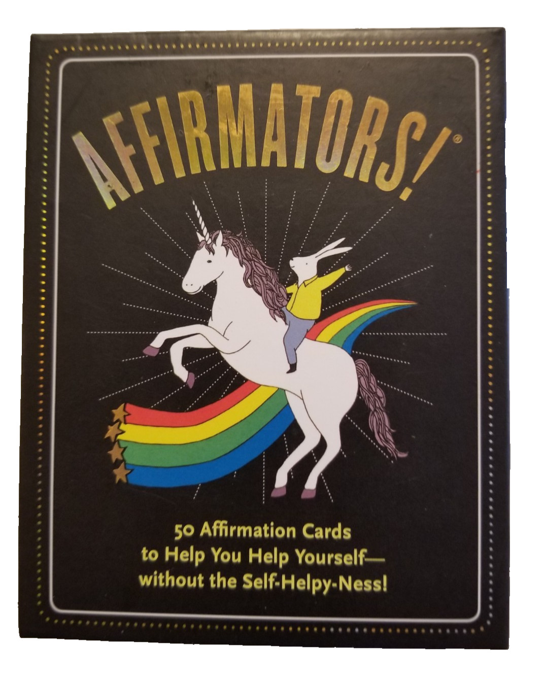 Affirmation Cards 50 Self Help Positive Statements Unicorns Rainbows