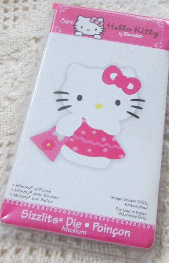Sizzix Hello Kitty Med Die Retired 655887 KITTY MIMI w/PURSE by Sanrio BRAND NEW
