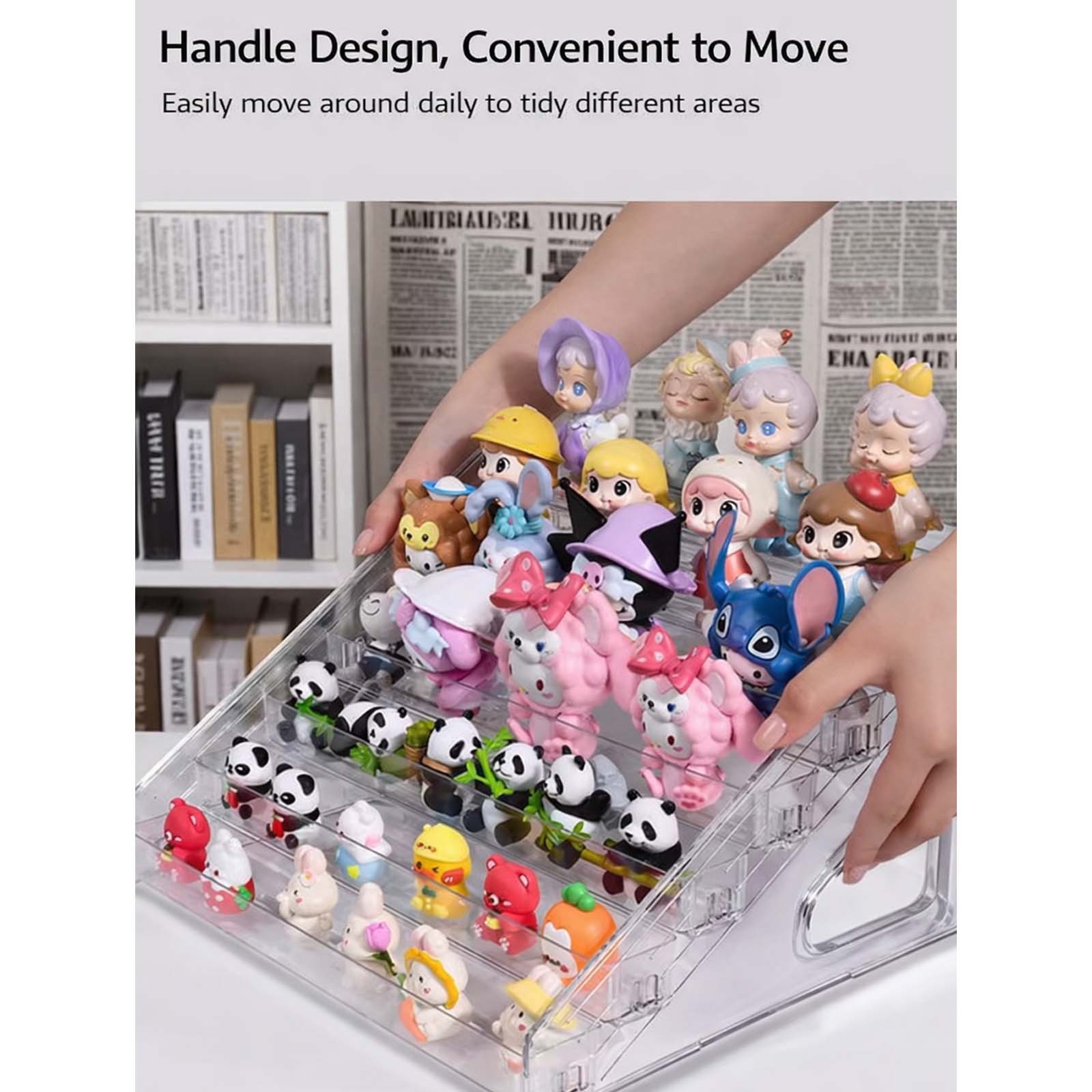 Acrylic Figure Display Multi-Tier Cosmetic Storage Transparent Display Stand