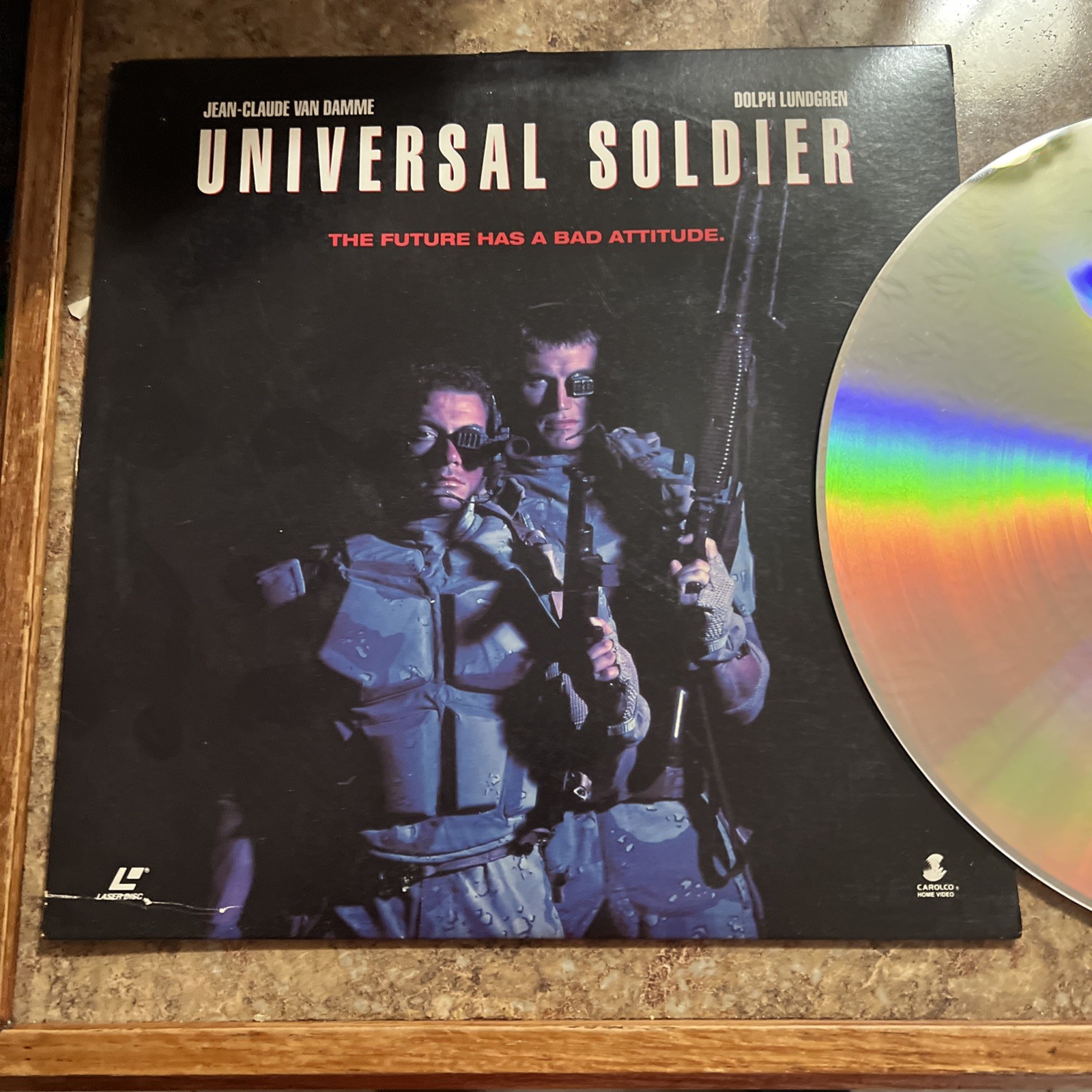 Universal Soldier (1992) LASERDISC, Jean-Claude Van Damme Dolph Lundgren NEW