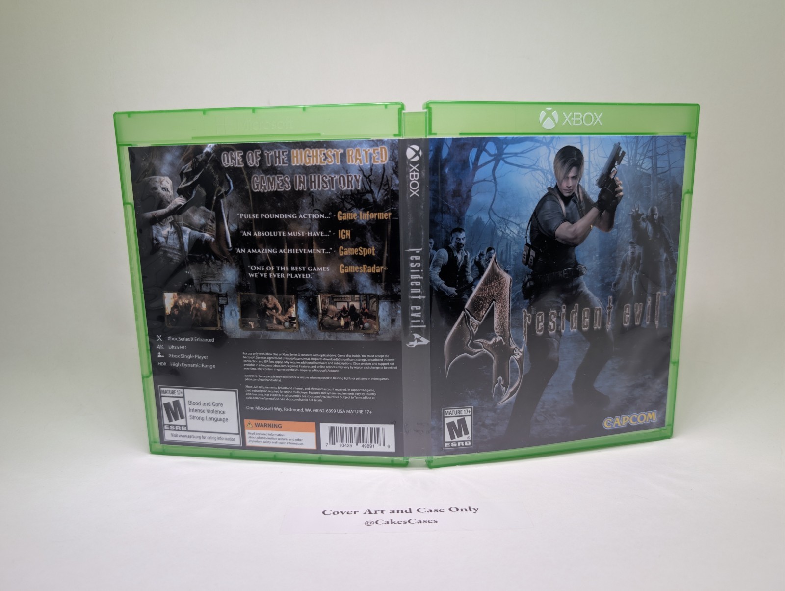 Replacement Case -NO GAME- Resident Evil 4 2016 -  Physical Xbox Game Case