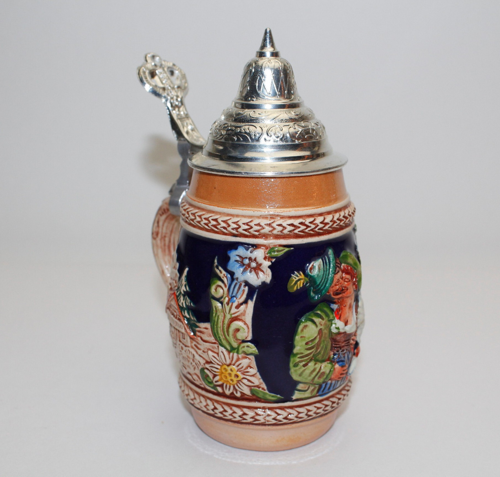 Vintage Beer Stein Gerz Lidded Germany Number 17