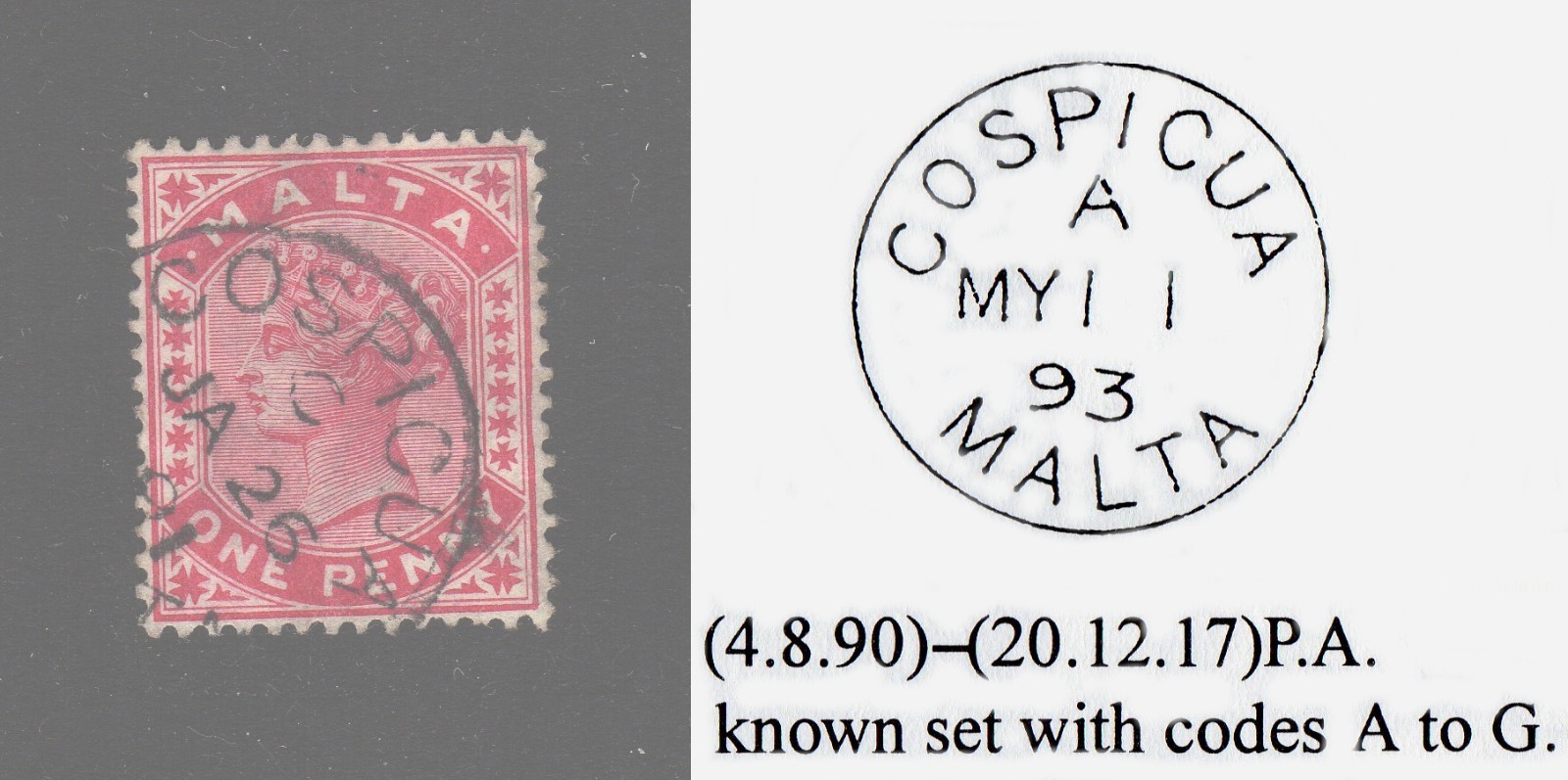 Malta Village Cancel COSPICUA Code C