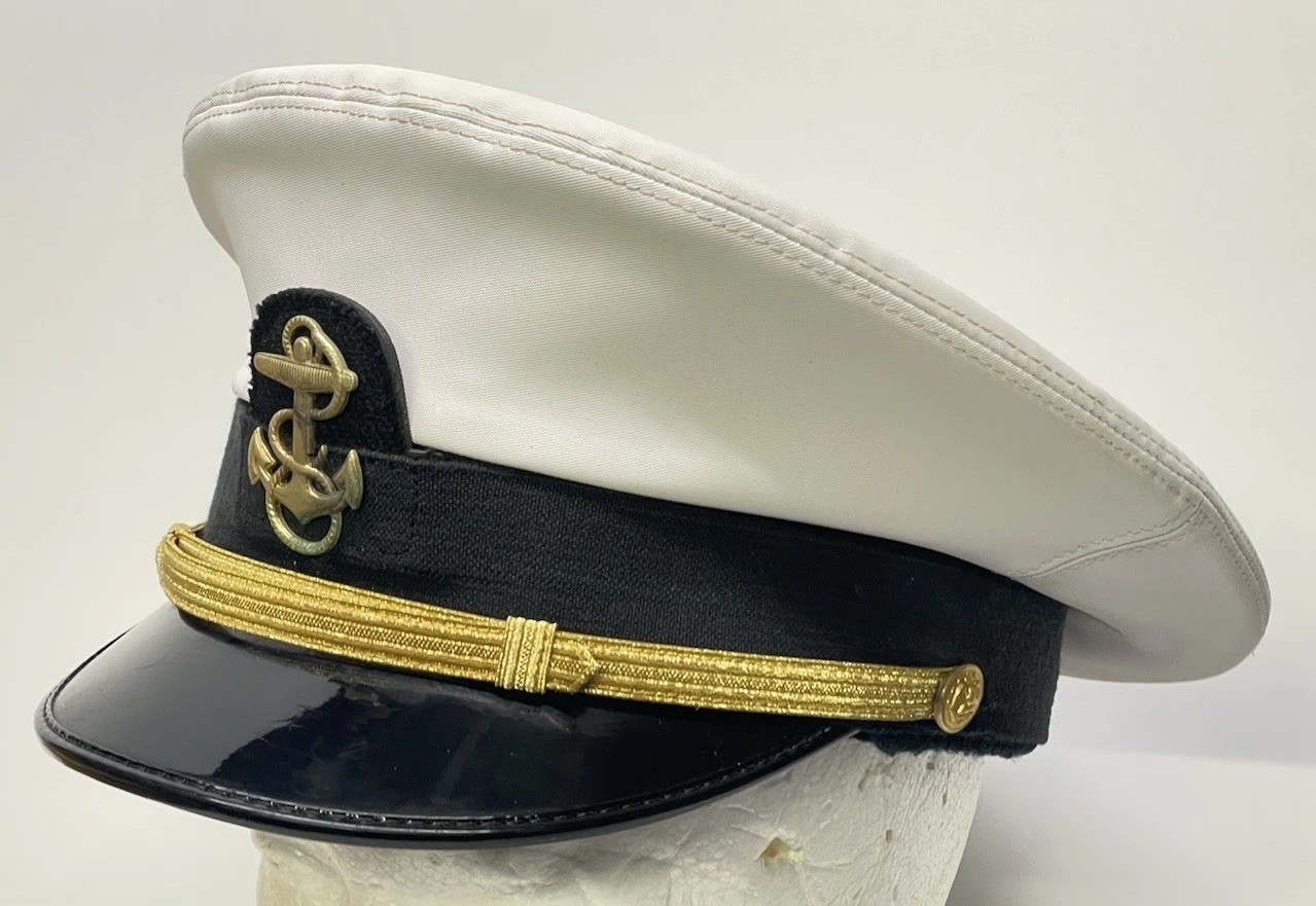 US Naval Academy Midshipmen Cap Hat Dress Uniform Size 7 United States Military