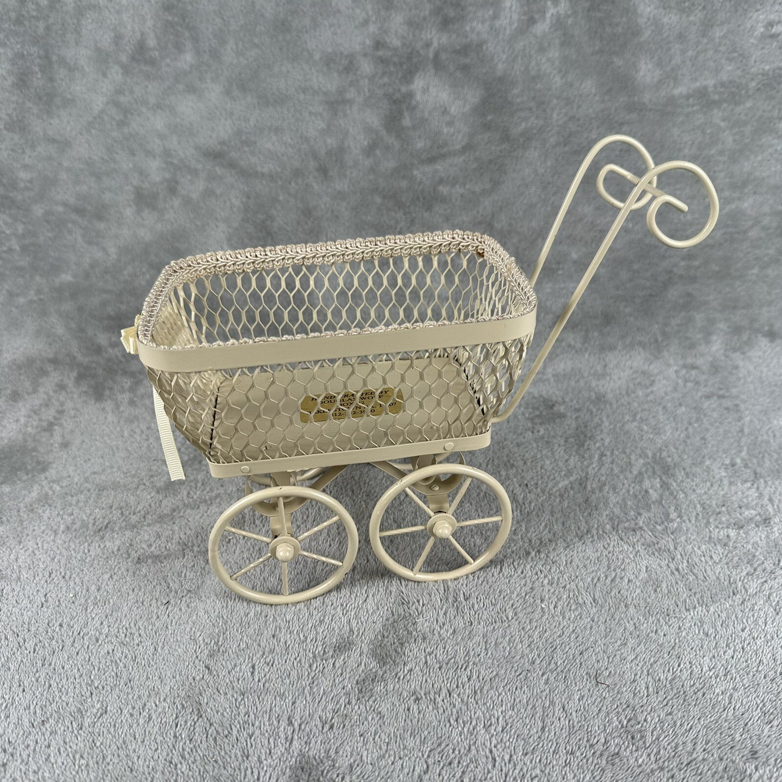 Vintage Doll Stroller Carriage Handcrafted by Douglas Wolf