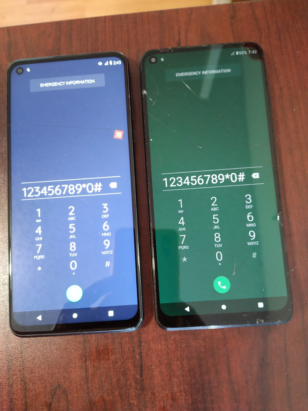 Lot of 2 Motorola Moto G Stylus 5G 2021 XT2131-3 128GB 4GB Green for Parts