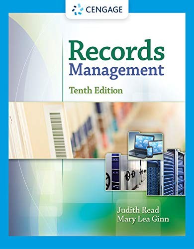 RECORDS MANAGEMENT By Judith Read & Mary Lea Ginn *Excellent Condition*