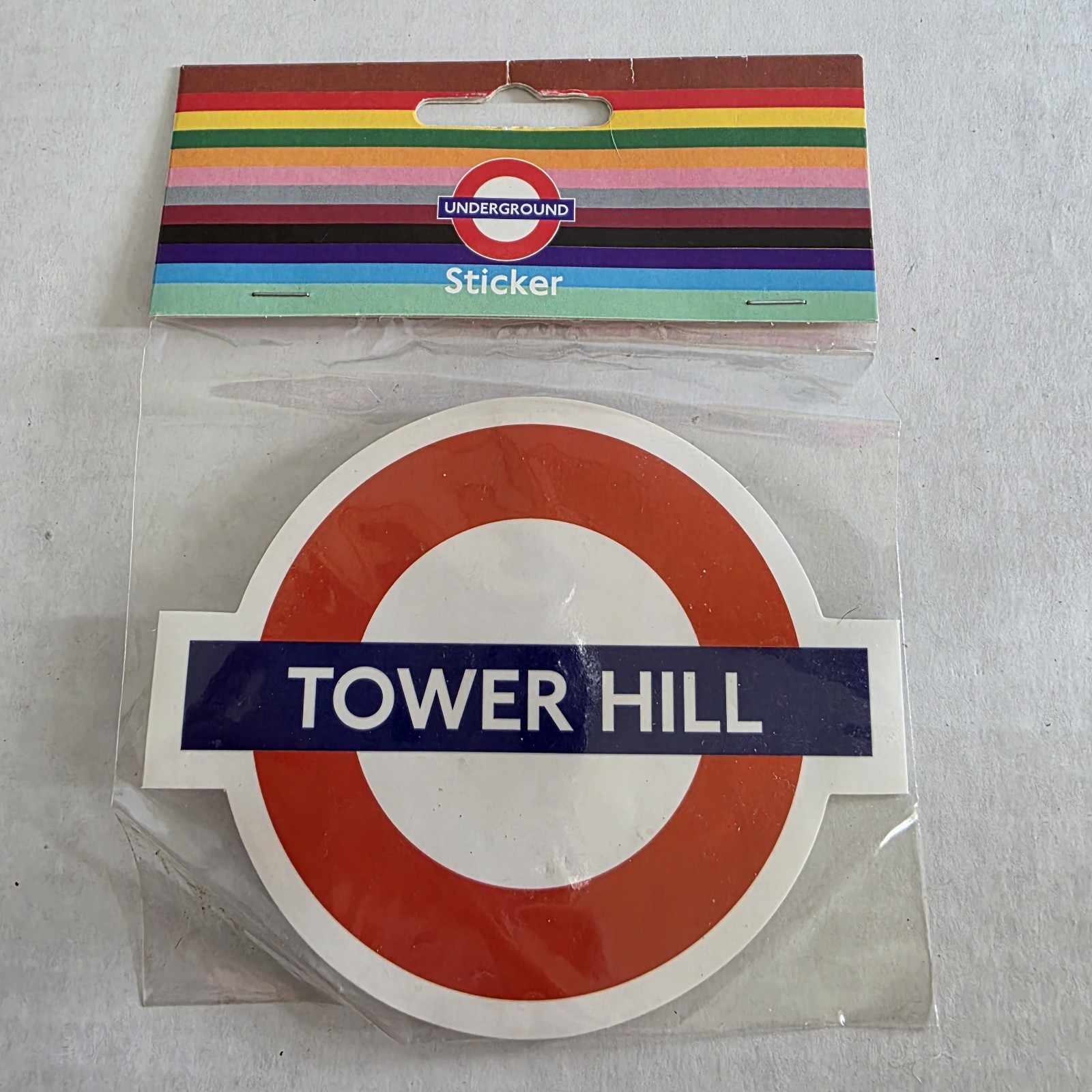 London UK Underground Tower Hill Sticker Tube Souvenir