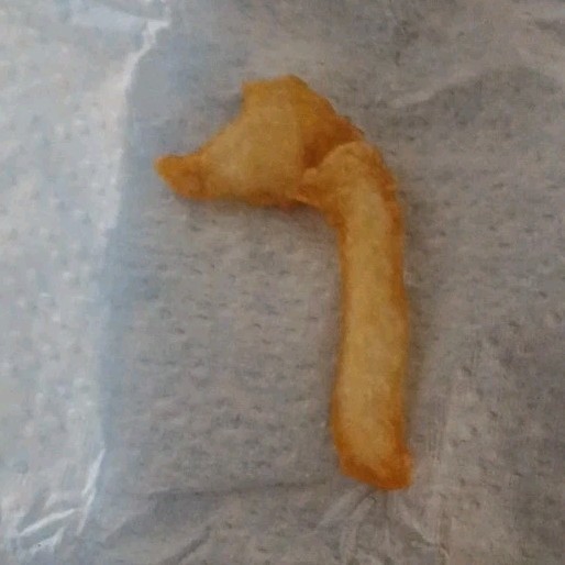 Curiously Shaped French Fry Food Novelty Snack