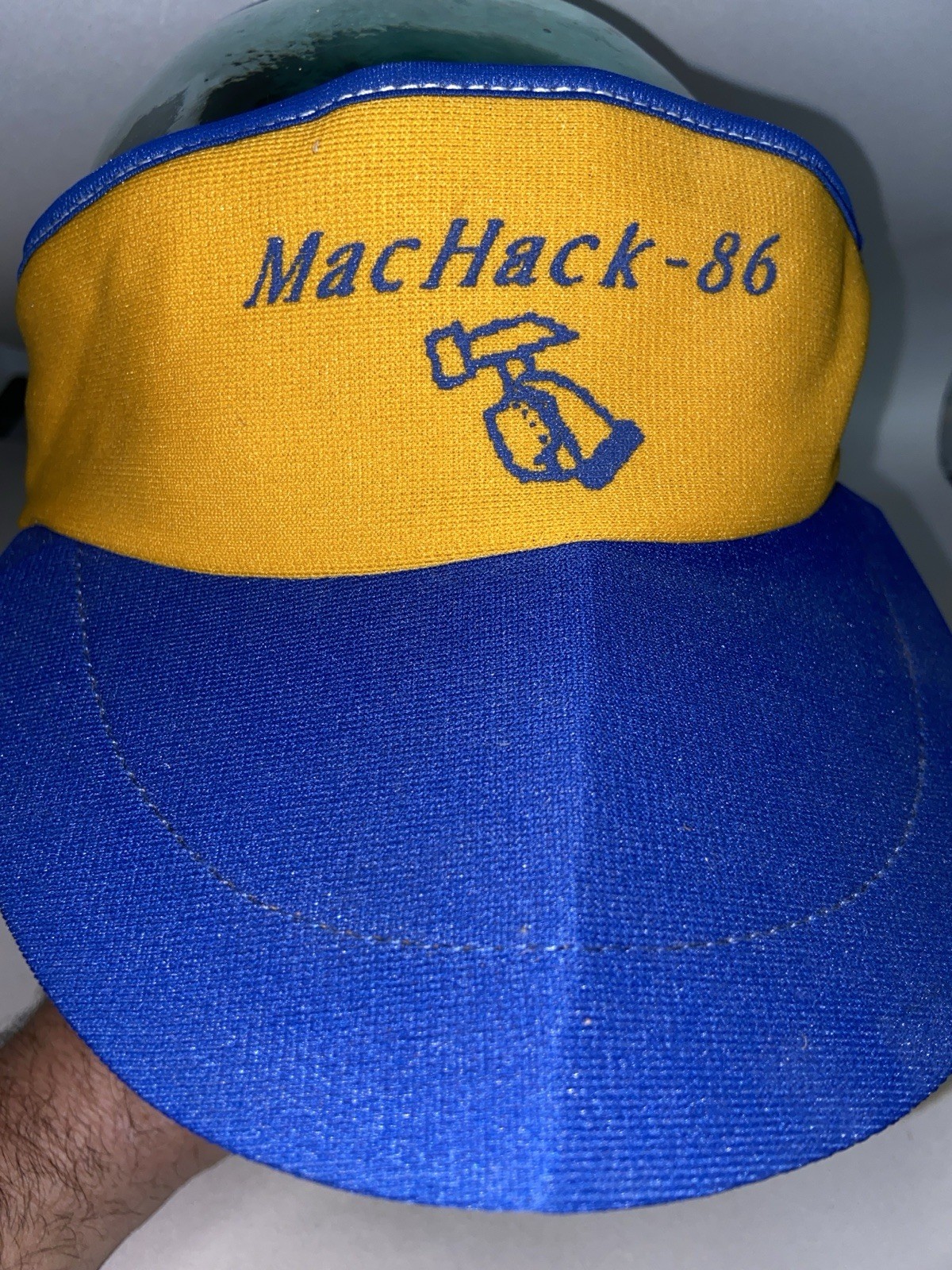 Vintage MacHack-86 Sun Visor Mac Computers  Computer Repair Pc Promo