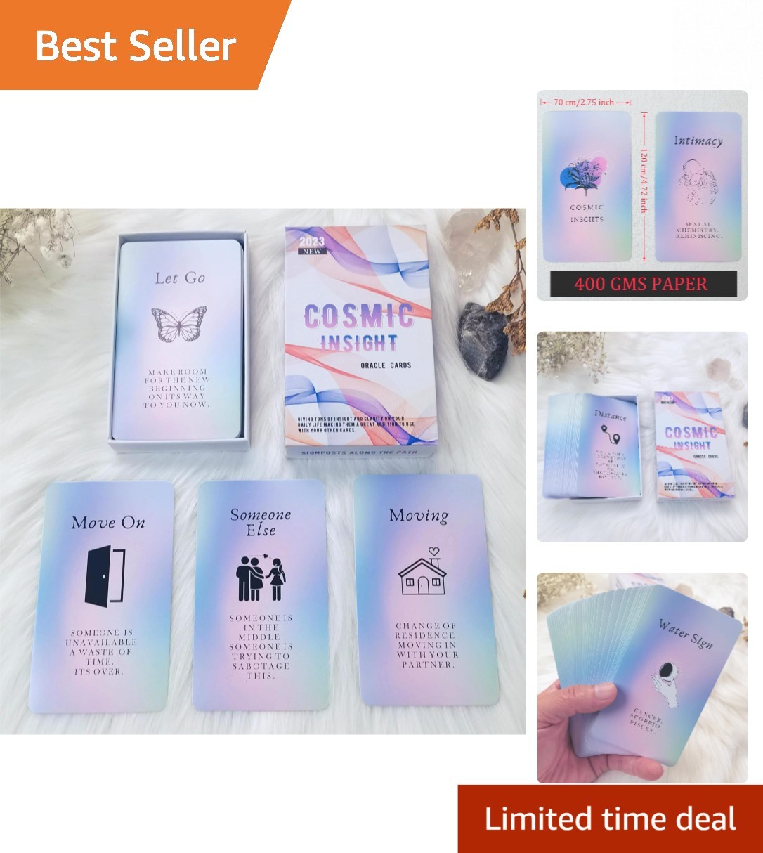 Spiritual Love Cards - 40 Message Oracle Cards for Daily Inspiration & Clarity