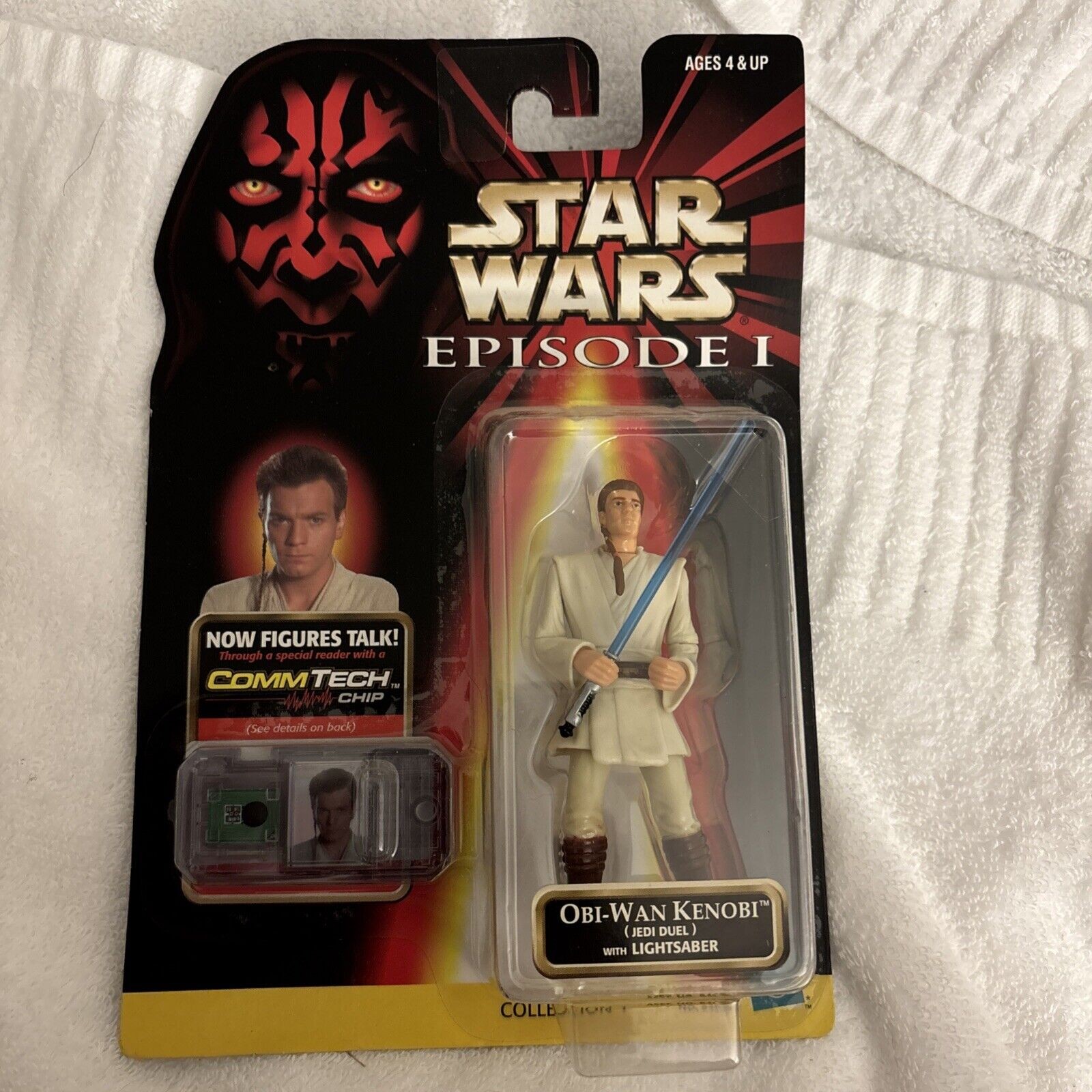 NEW 1999 Star Wars Episode I OBI-WAN KENOBI Jedi Dual Lightsaber COMMTECH 84073