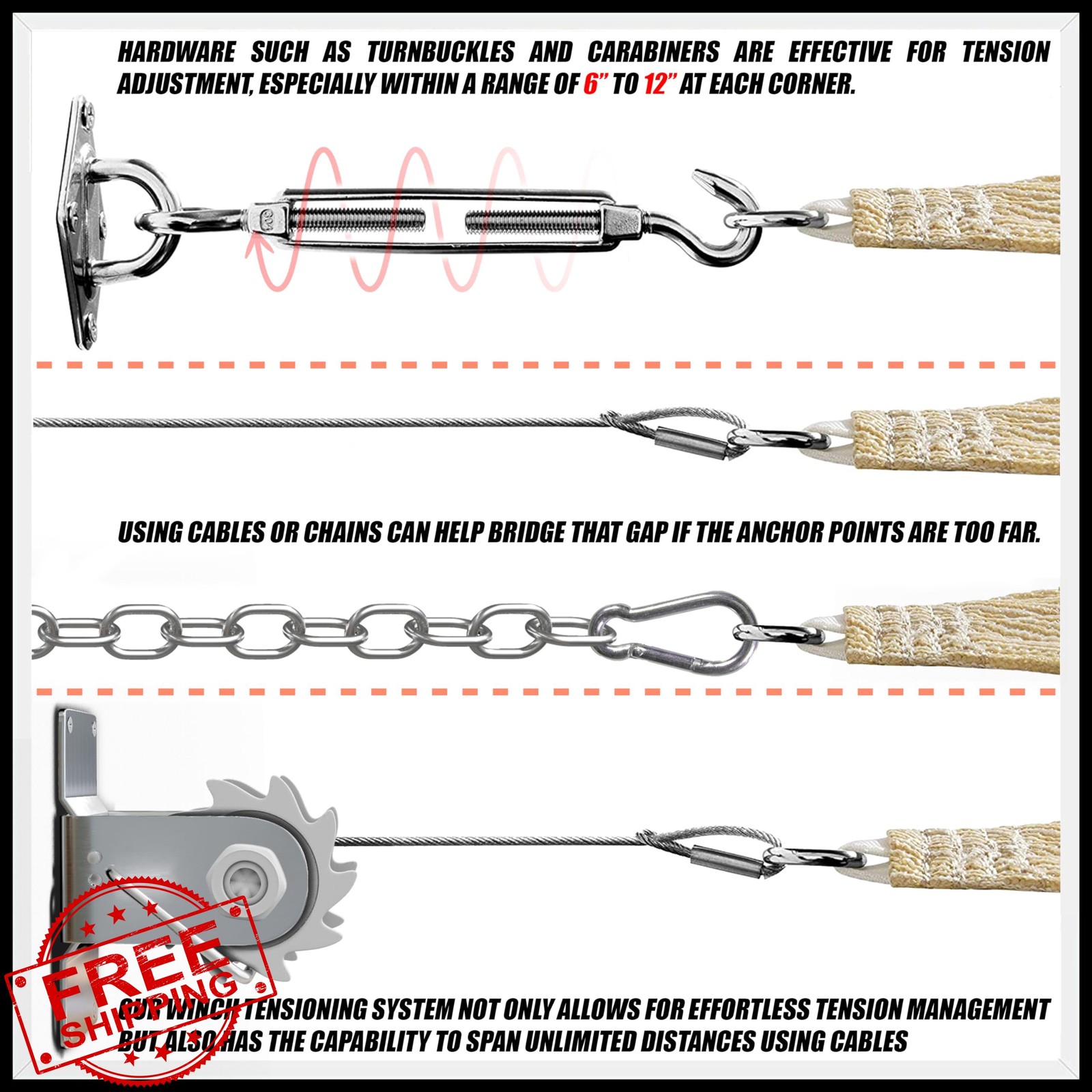 Royal Shade Grey Rectangle Sun Shade Sail 16x20 ft UPF50+ UV Block