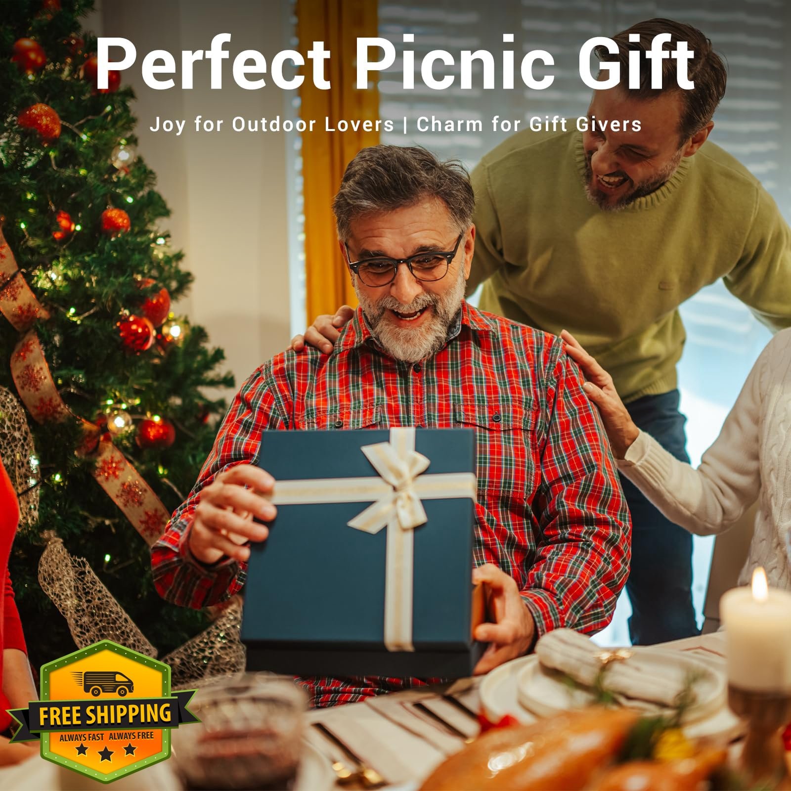 memKiya 60x80" Waterproof Picnic Blanket Outdoor Sandproof Beach Mat