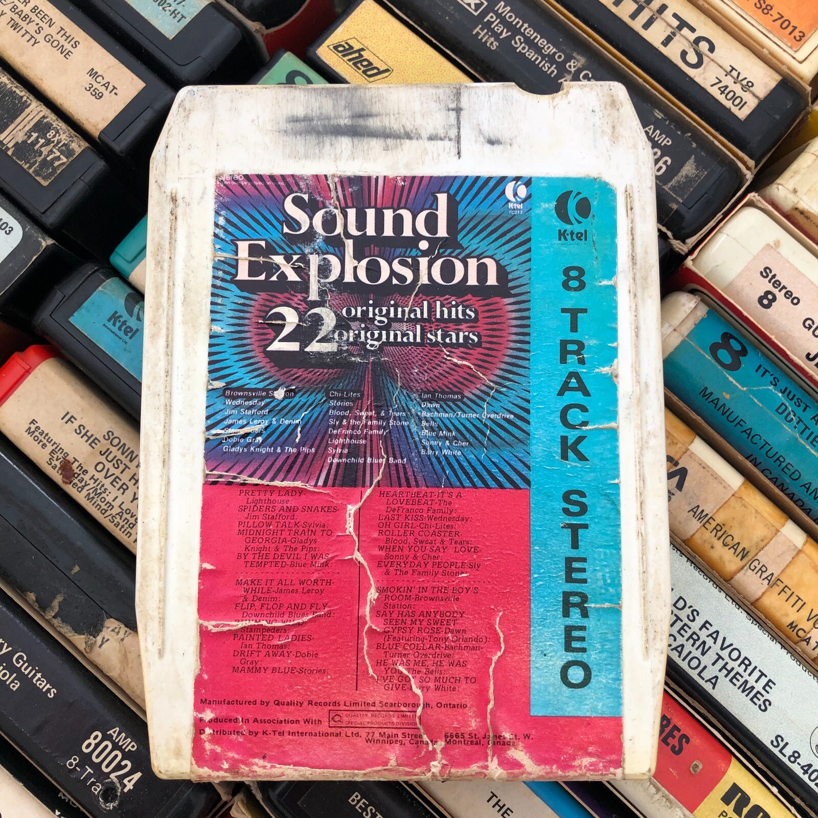 (K-Tel) Sound Explosion , 8 Track Tape CANADA