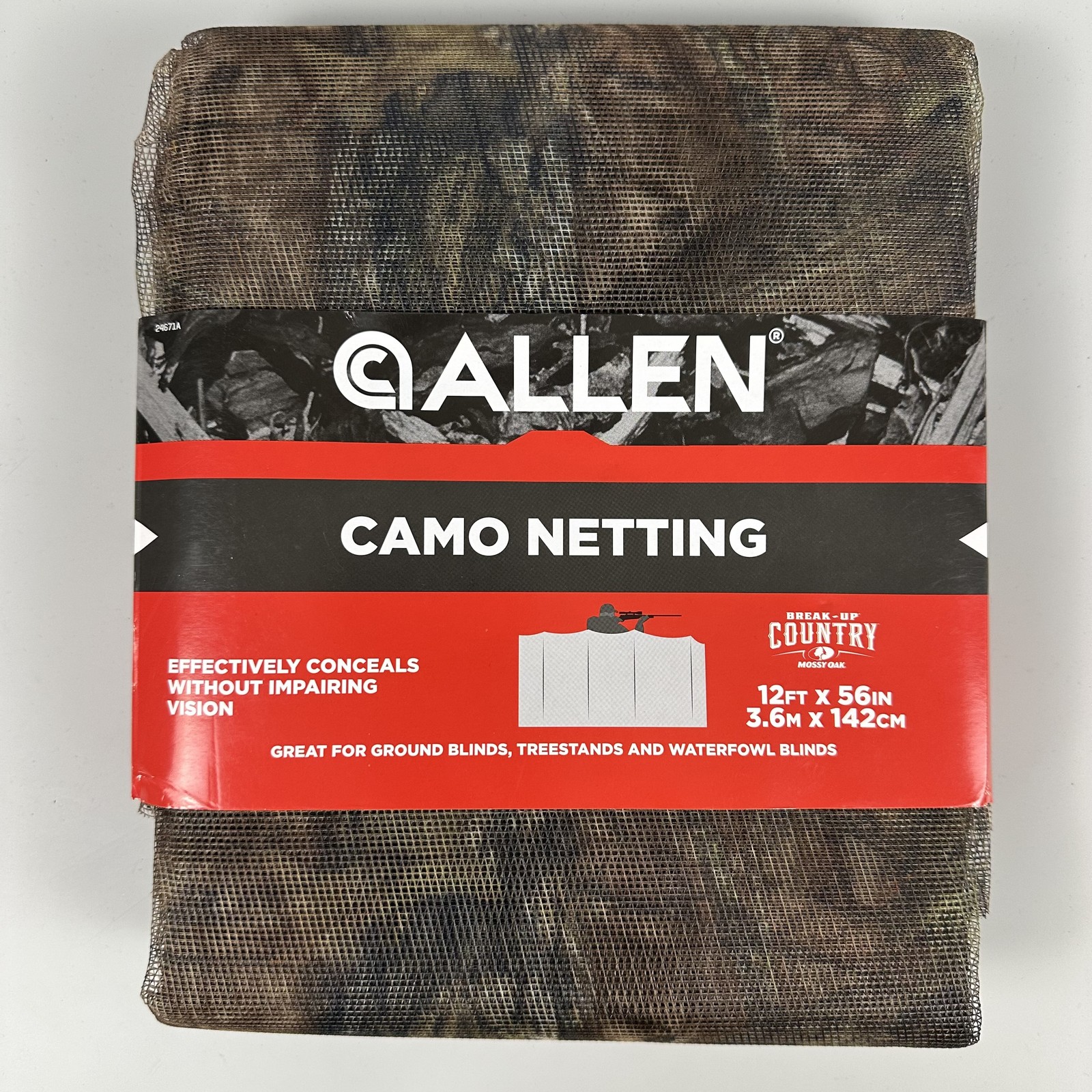 ALLEN Camo Netting Mossy Oak Break-Up Country Hunting Blind Material 12ft x 56in