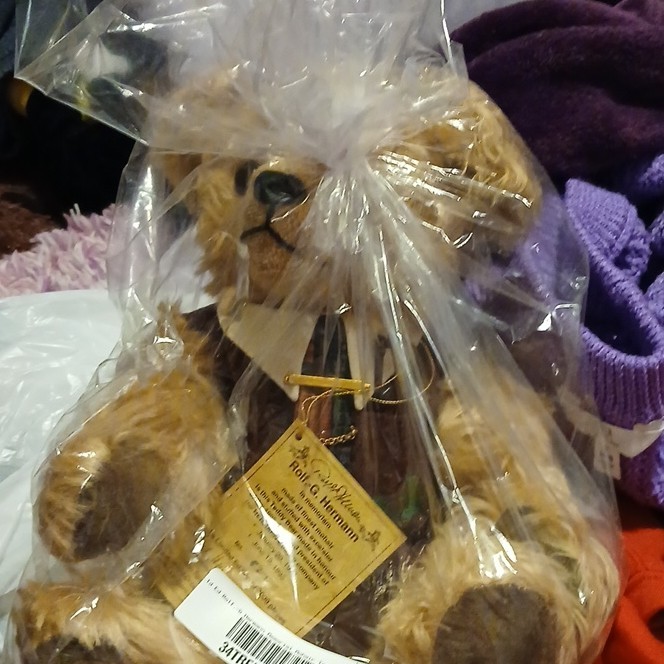 Teddy-Hermann Brown Plush Bear with Tag in Original Unopened Packaging