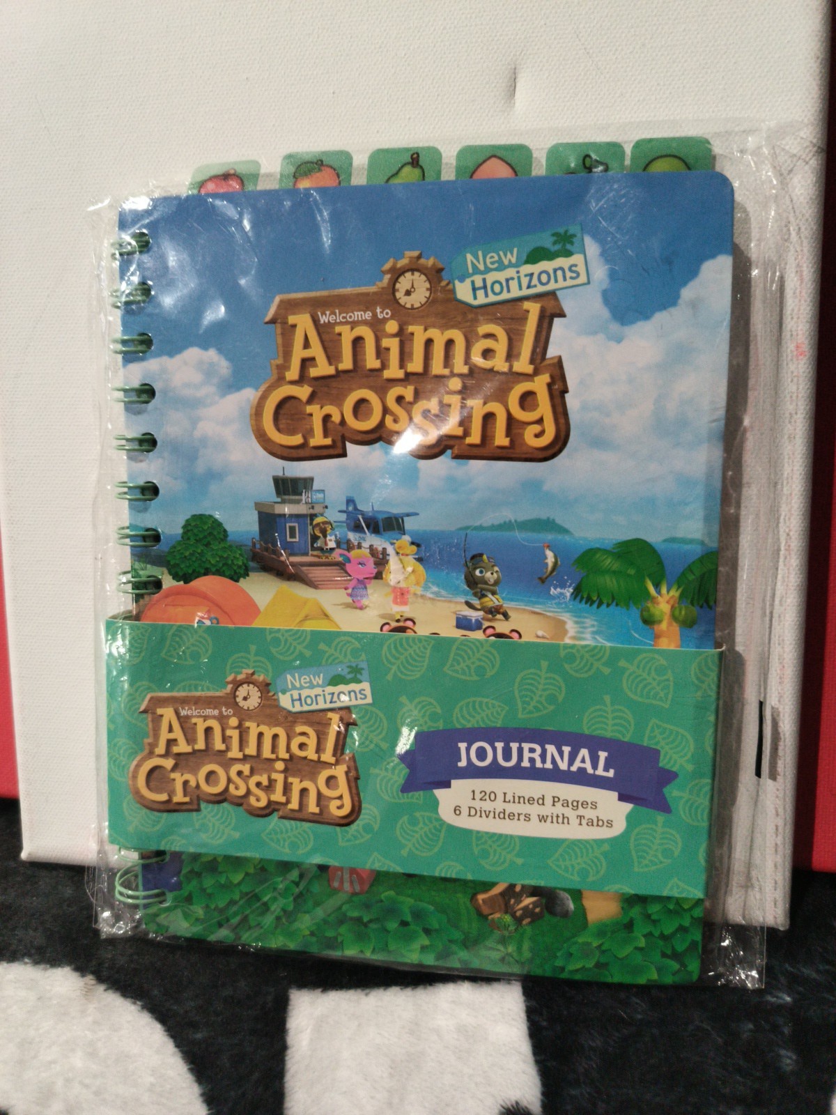 Nintendo Animal Crossing New Horizons 120 Page Journal With Fruit Dividers NEW