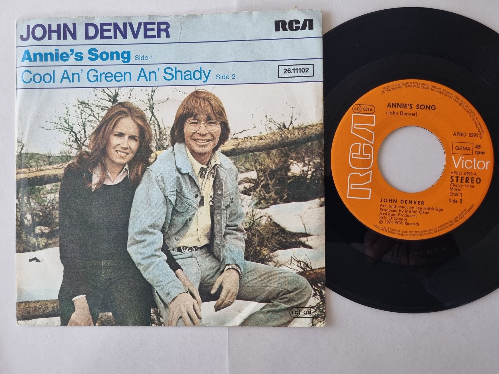 John Denver - Annie's Song 7'' Vinyl Germany