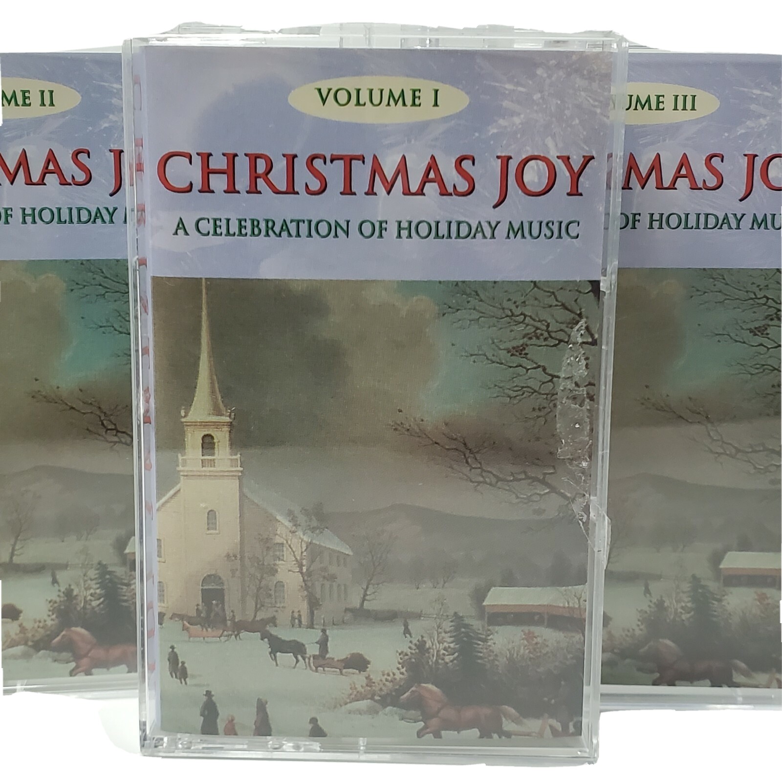 Christmas Joy Audio Holiday Music Cassettes Volumes 1 2 3 Traditional Classic