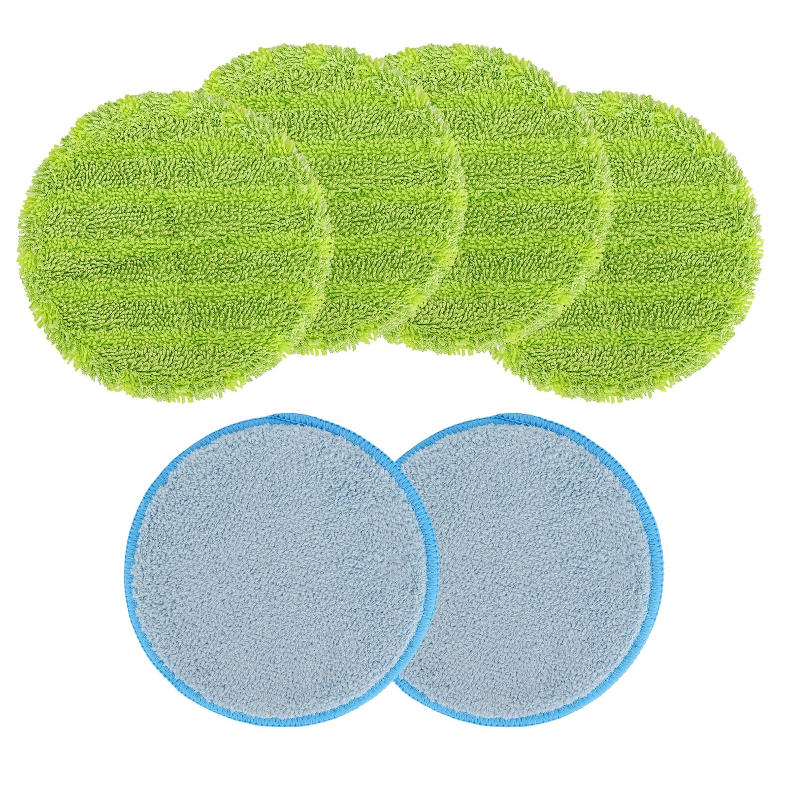 Electric Mop Pads, 6.3inch Floor Cleaning Round Spin Pads 6.3in(6 Pack) 