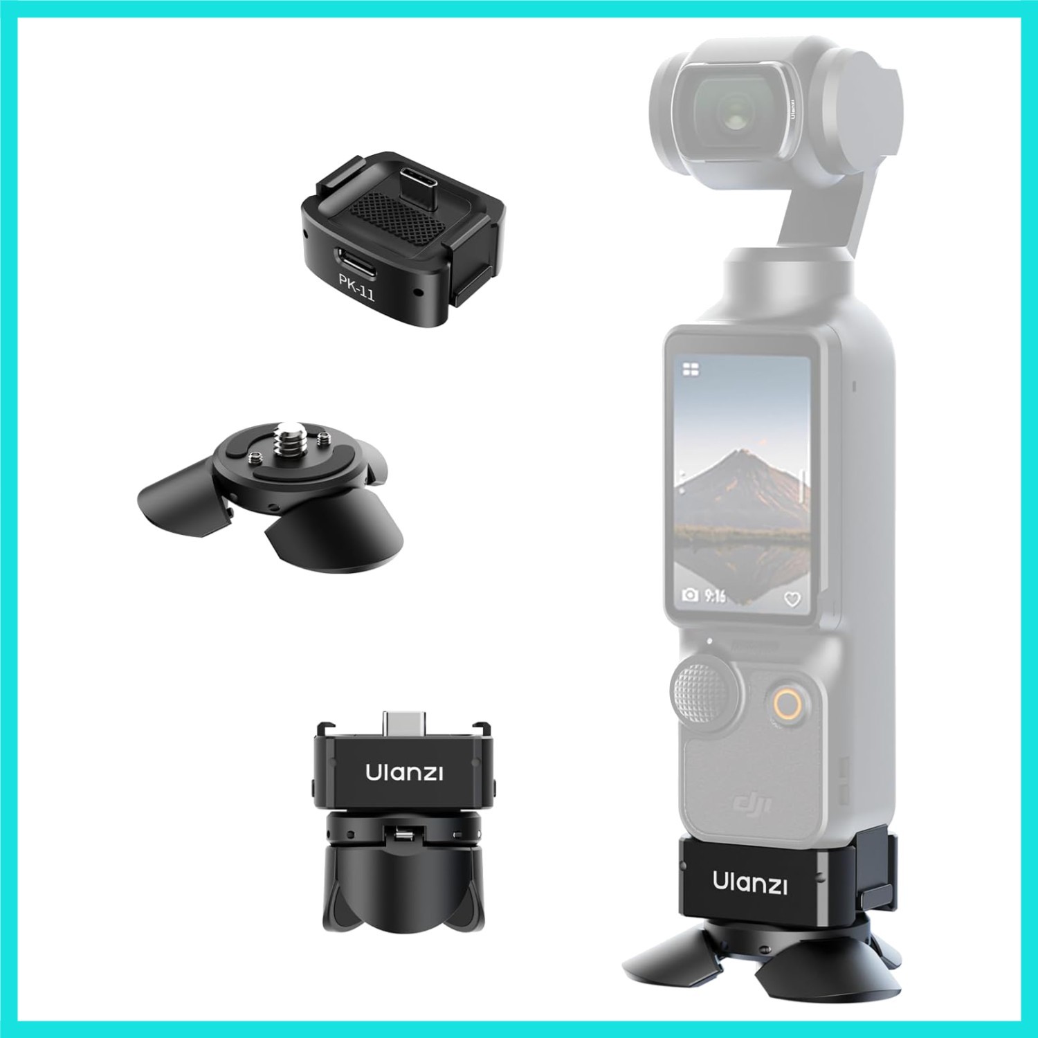 Quick Release Mini Tripod Kit for DJI Osmo Pocket 3/Xtra Muse, Type-C Full-Fu...