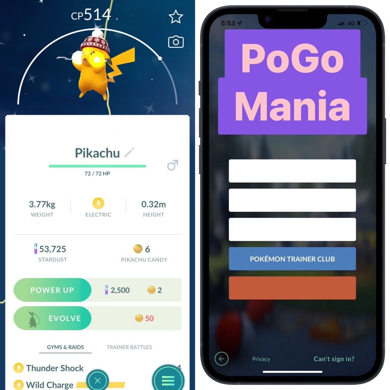 Shiny Pikachu wearing a snowflake beanie✨mini PTC 20k✨(read description)