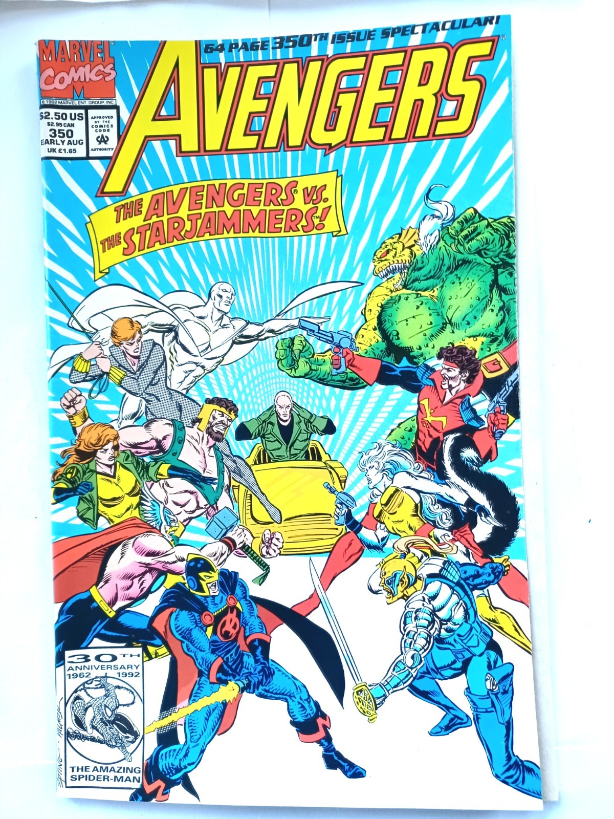 Marvel Avengers #350 (Aug 1992) - Starjammers -  flip book - Excellent condition