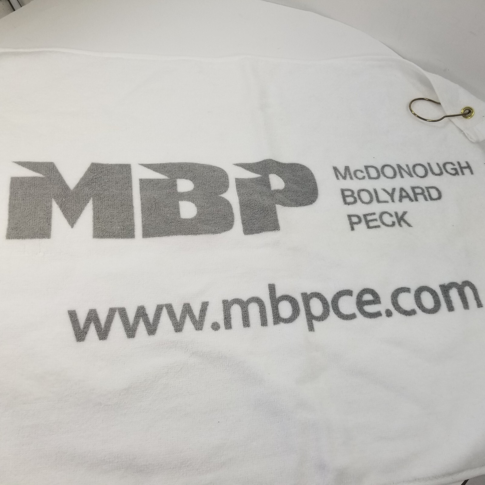 MBP McDonough Bolyard Peck Golf Towel w/ Clip