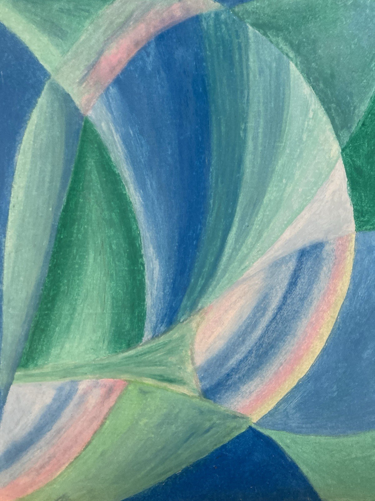 Très Beau Dessin Abstrait abstraction, Art Fusain 1980 A Identifier Signé XXe