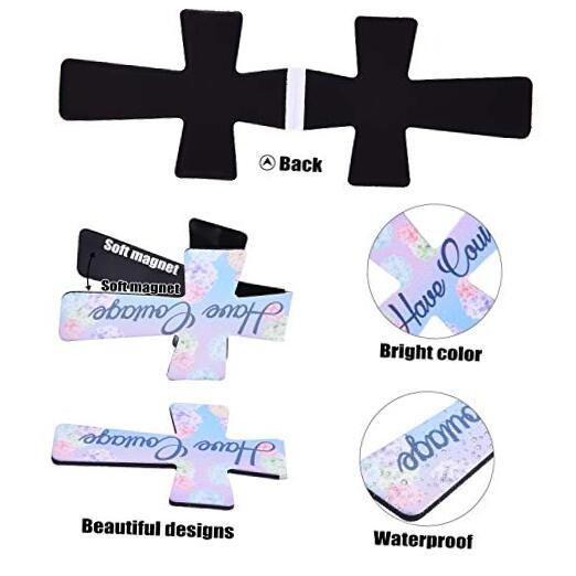 48 Pieces Magnetic Bookmarks Floral Magnet Page Markers Cute Magnetic Page 