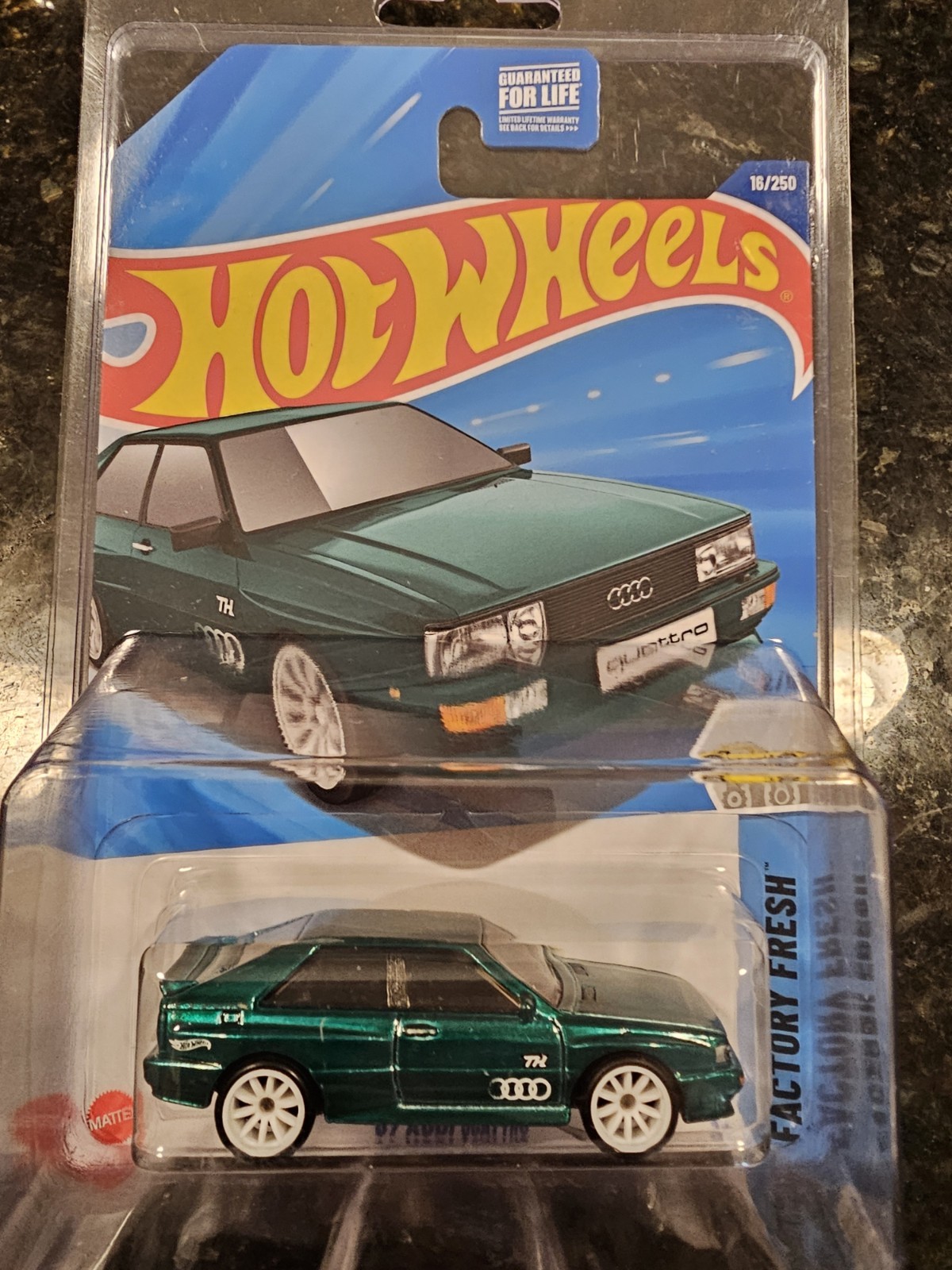 🔥 2025 Hot Wheels '87 Audi Quattro Green Super Treasure Hunt With Protector 