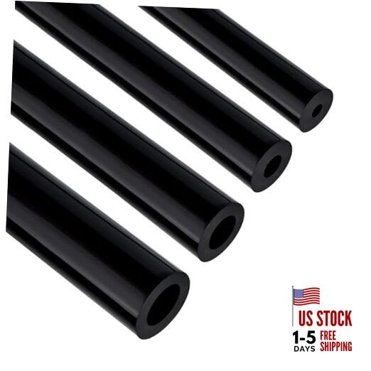  5/32 1/4 5/16 3/8 Silicone Vacuum Tubing Hose Line Kit 4PCS 130PSI 10FT Black