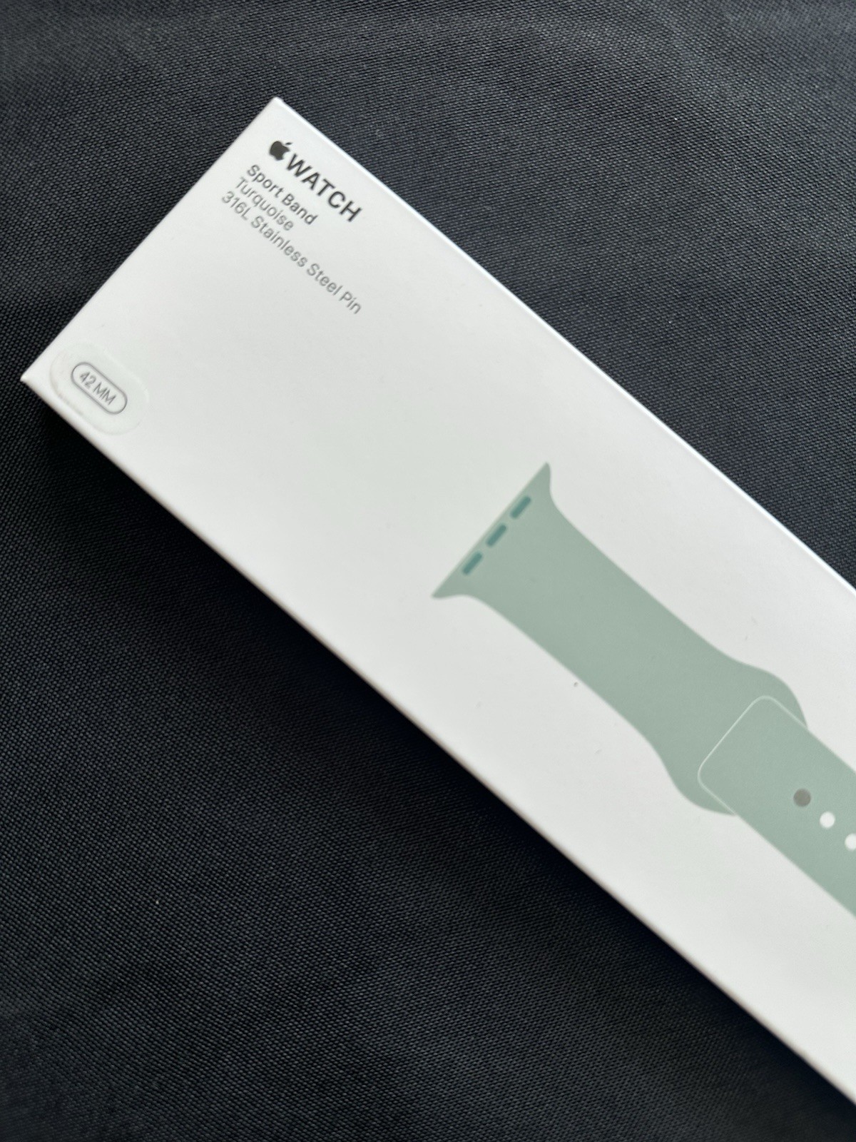 Apple Watch Turquoise Sport Band Strap 42mm 316L Stainless Steel Pin MLDT22M/A