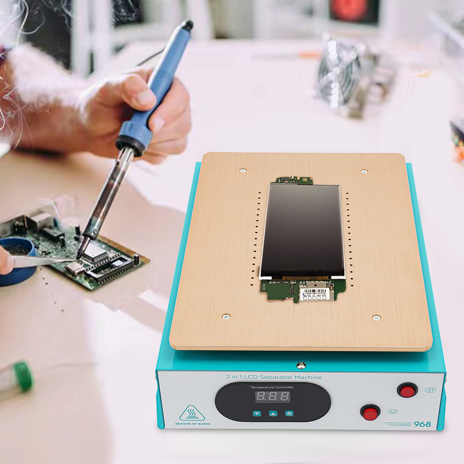 14" LCD Screen Separator For iPhone iPad Mobile Phone Tablet Heating Plate Metal