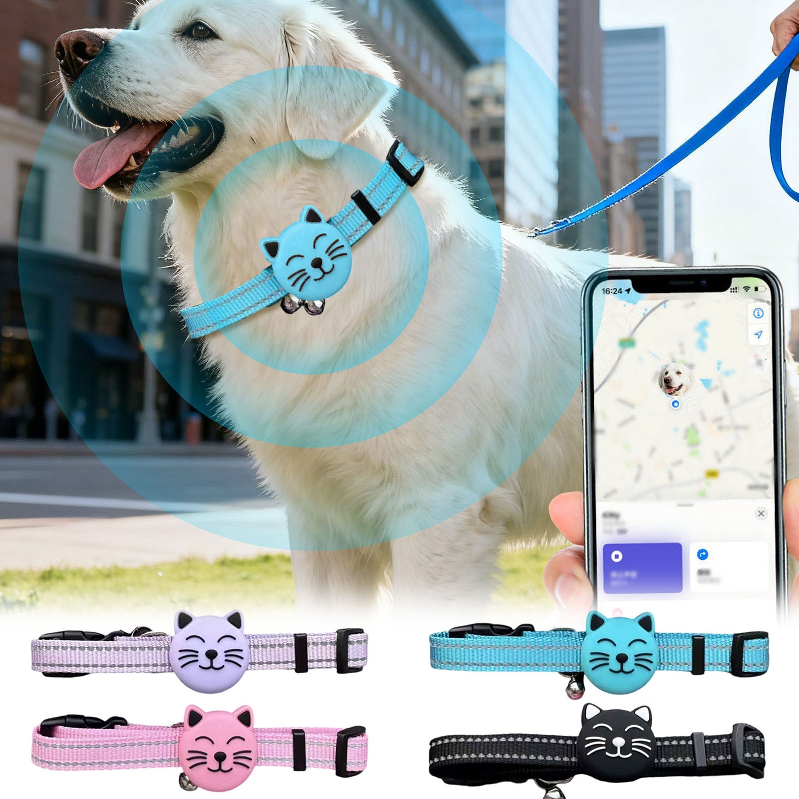Locator For And Cats Tracking With Adjustable Collar Person Tracking Pet Locator